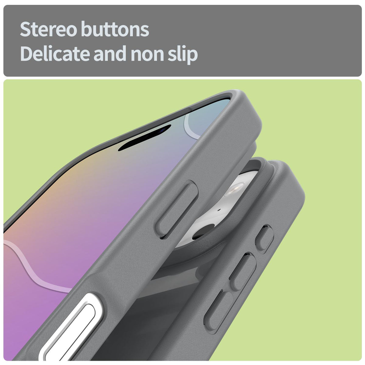 Compatible with iPhone 18 Pro Fanying Series PC Dual-Layer TPU Translucent Frosted Phone Case - Silver Grey