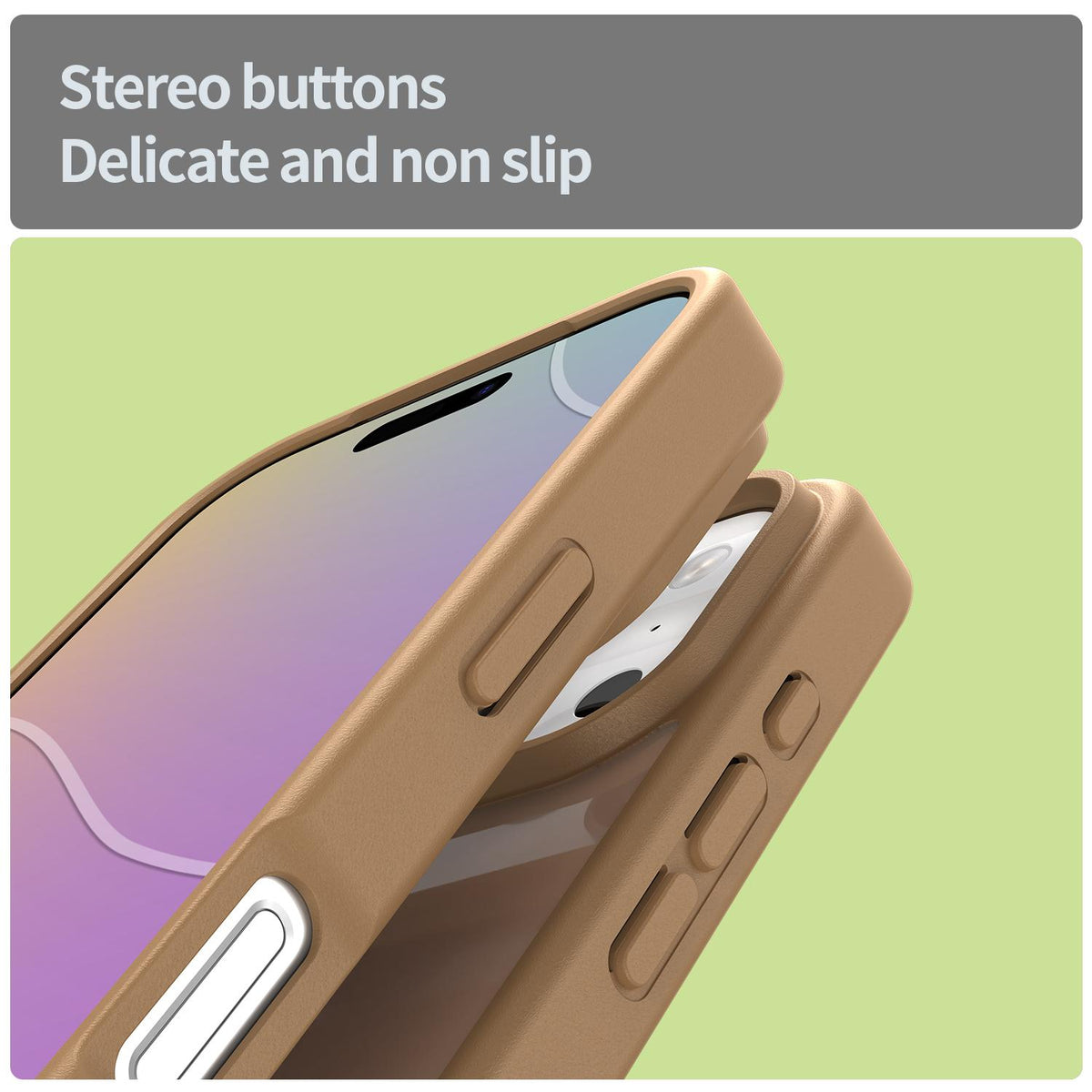 Compatible with iPhone 18 Pro Fanying Series PC Dual-Layer TPU Translucent Frosted Phone Case - Desert Gold
