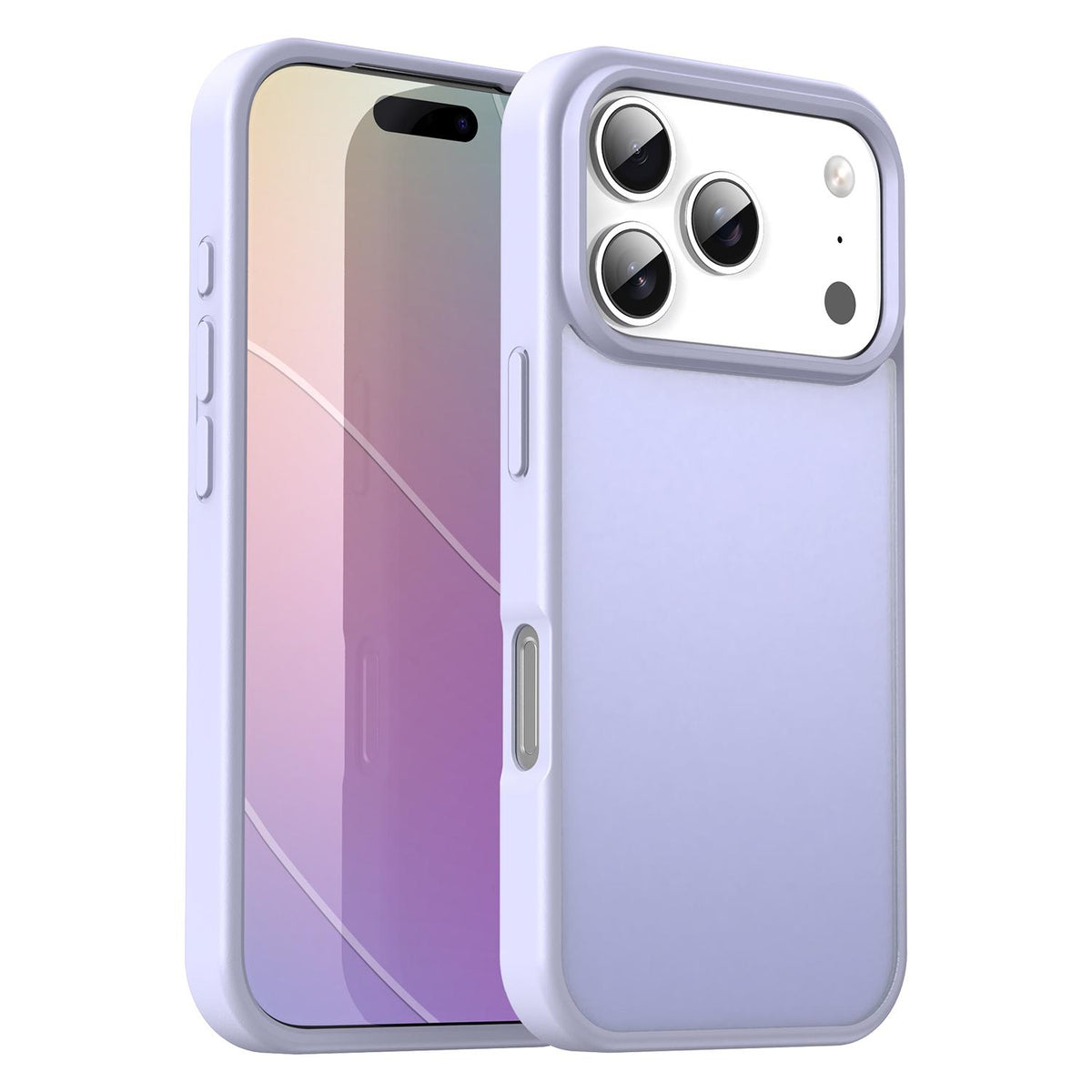 Compatible with iPhone 18 Pro Fanying Series PC Dual-Layer TPU Translucent Frosted Phone Case - Lavender