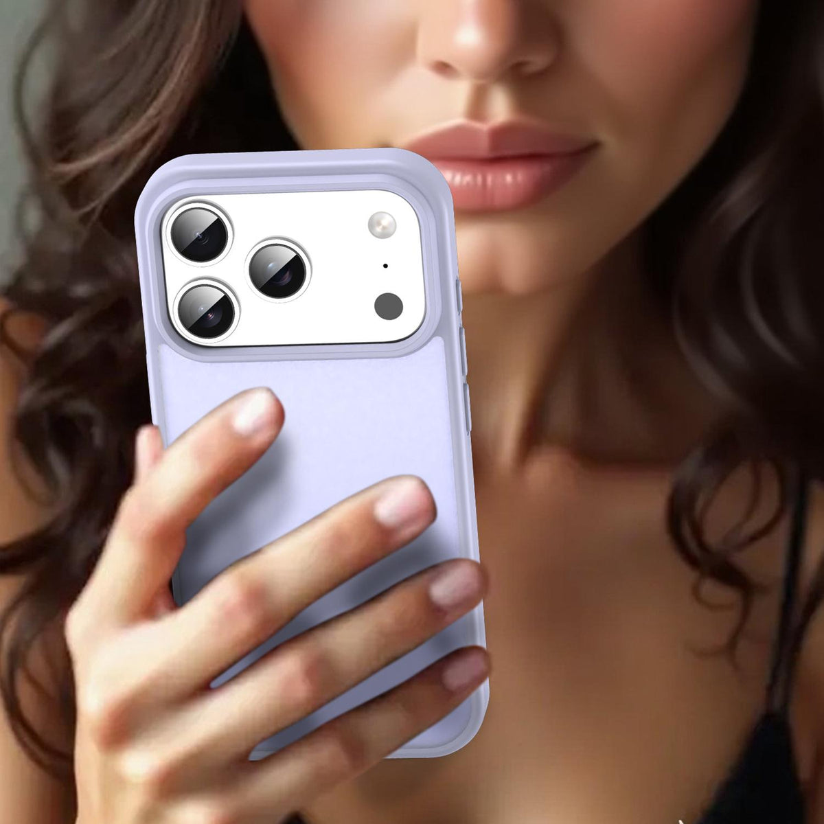 Compatible with iPhone 18 Pro Fanying Series PC Dual-Layer TPU Translucent Frosted Phone Case - Lavender