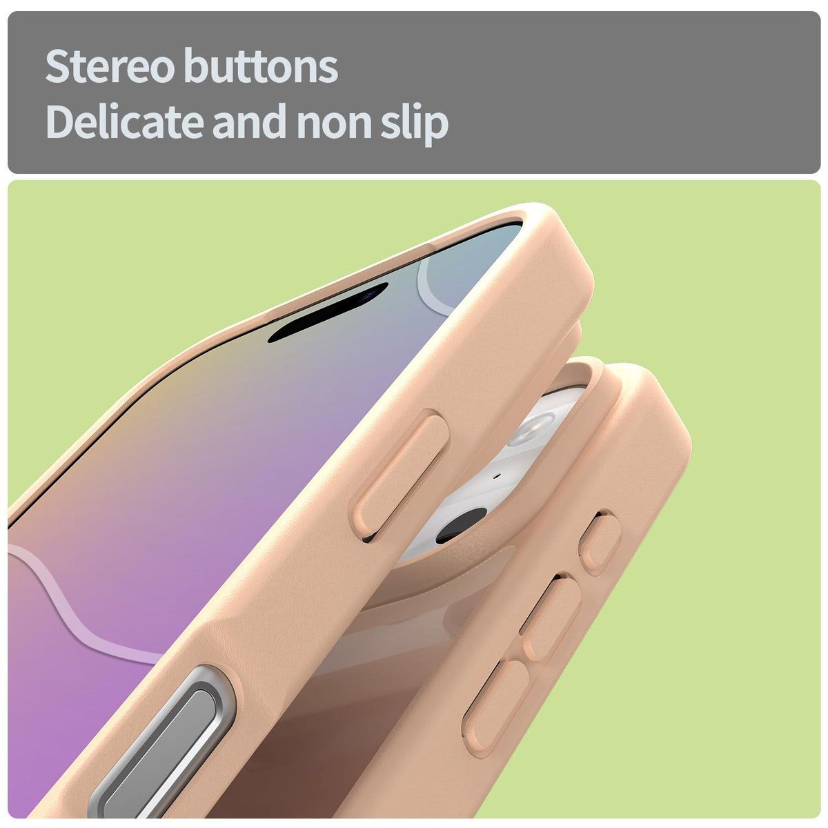 Compatible with iPhone 18 Pro Fanying Series PC Dual-Layer TPU Translucent Frosted Phone Case - Rouge Powder