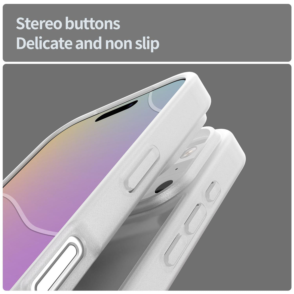 Compatible with iPhone 18 Pro Fanying Series PC Dual-Layer TPU Translucent Frosted Phone Case - Matte White