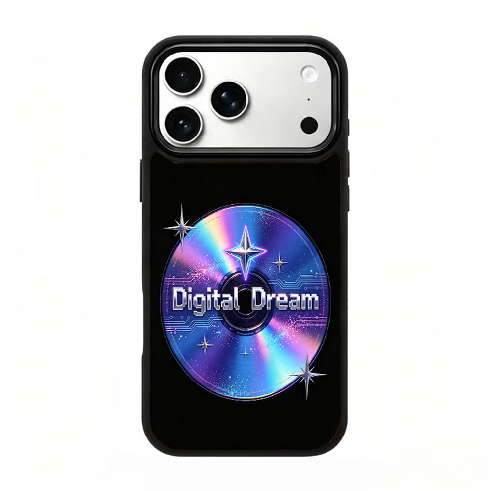 Compatible with iPhone 18 Pro & 17 Pro Colorful Painting PC Silicone Magnetic Phone Case - DigitalDream Laser CD