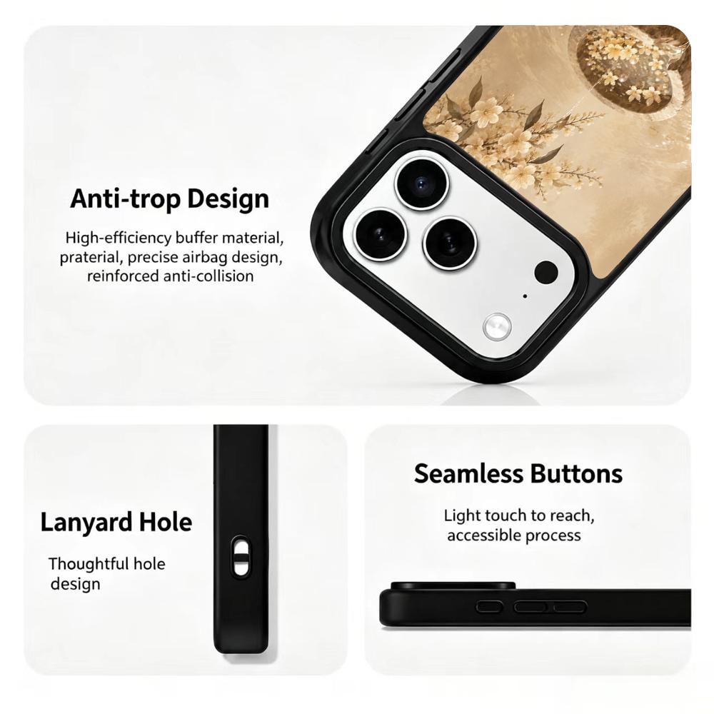 Compatible with iPhone 18 Pro Max & 17 Pro Max Earth Series PC Silicone Magnetic Phone Case - Earthy Treasure Hoard