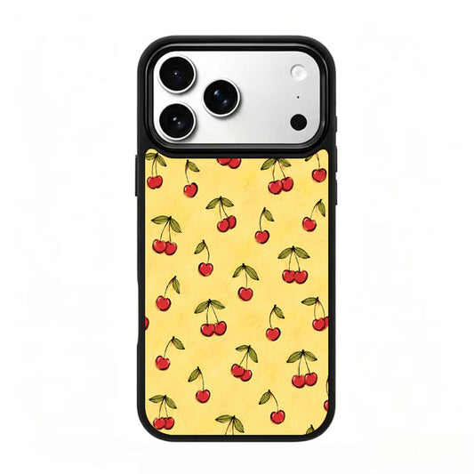 Compatible with iPhone 18 Pro Max & 17 Pro Max Earth Series PC Silicone Magnetic Phone Case - Earth Cherry Blossom