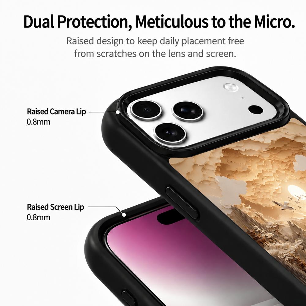 Compatible with iPhone 18 Pro & 17 Pro Earth Series PC Silicone Magnetic Phone Case - Earthy Fairy River