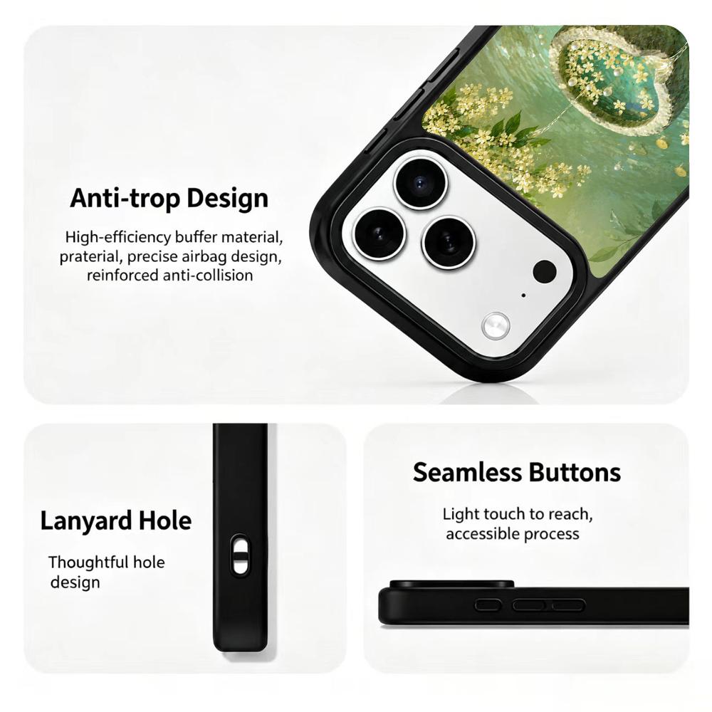 Compatible with iPhone 18 Pro Max & 17 Pro Max Wood Series PC Silicone Magnetic Phone Case - Timber Treasure Hoard