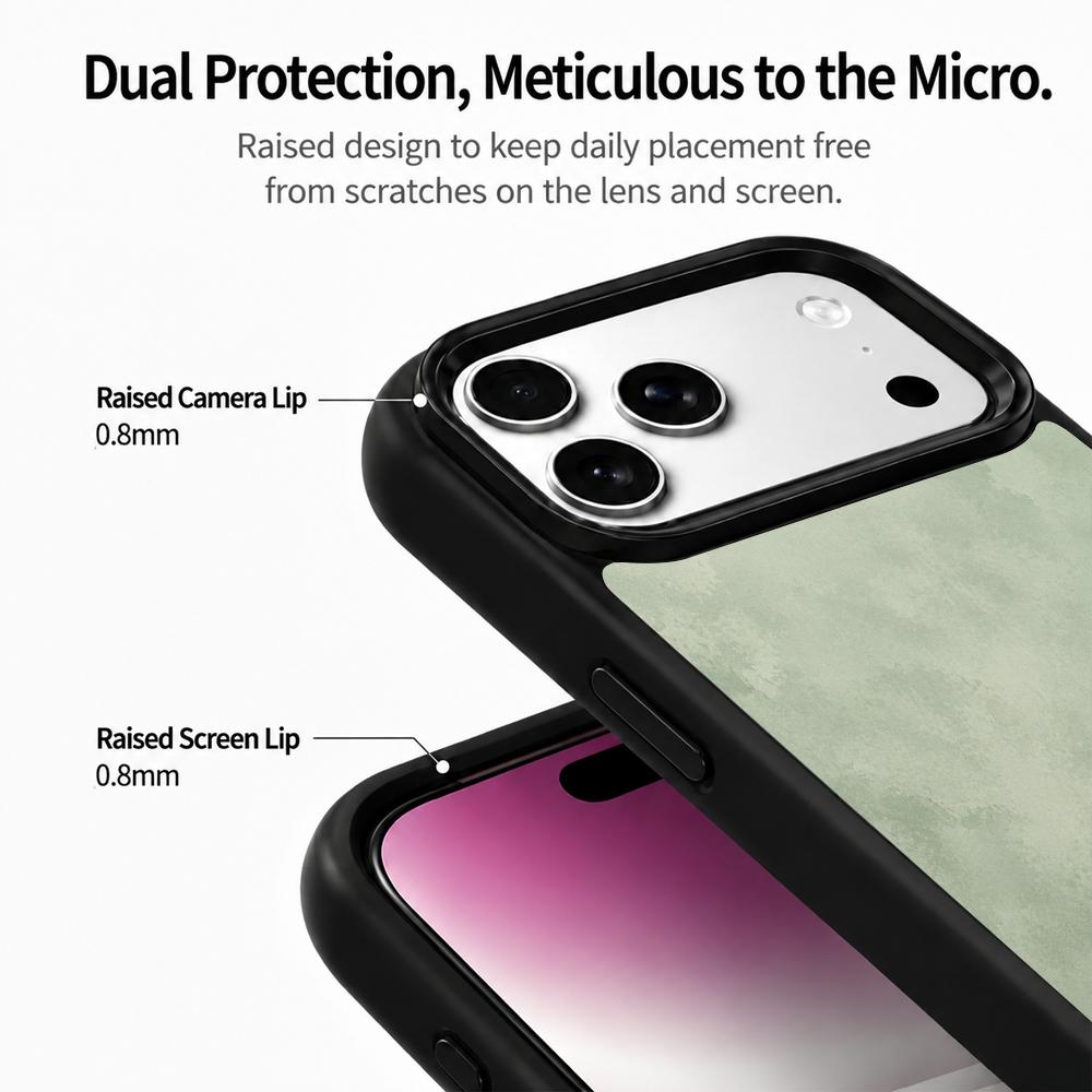 Compatible with iPhone 18 Pro Max & 17 Pro Max Wood Series PC Silicone Magnetic Phone Case - Wood Peony