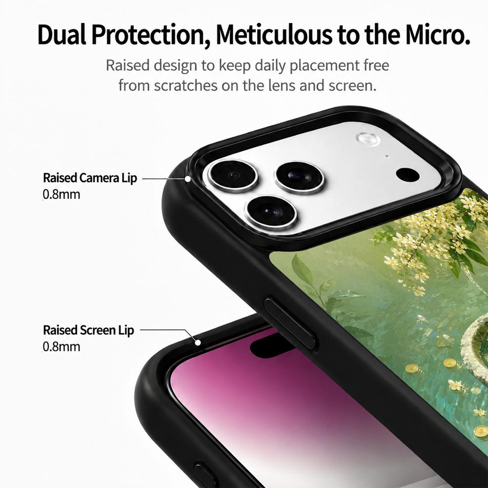 Compatible with iPhone 18 Pro & 17 Pro Wood Series PC Silicone Magnetic Phone Case - Timber Treasure Hoard