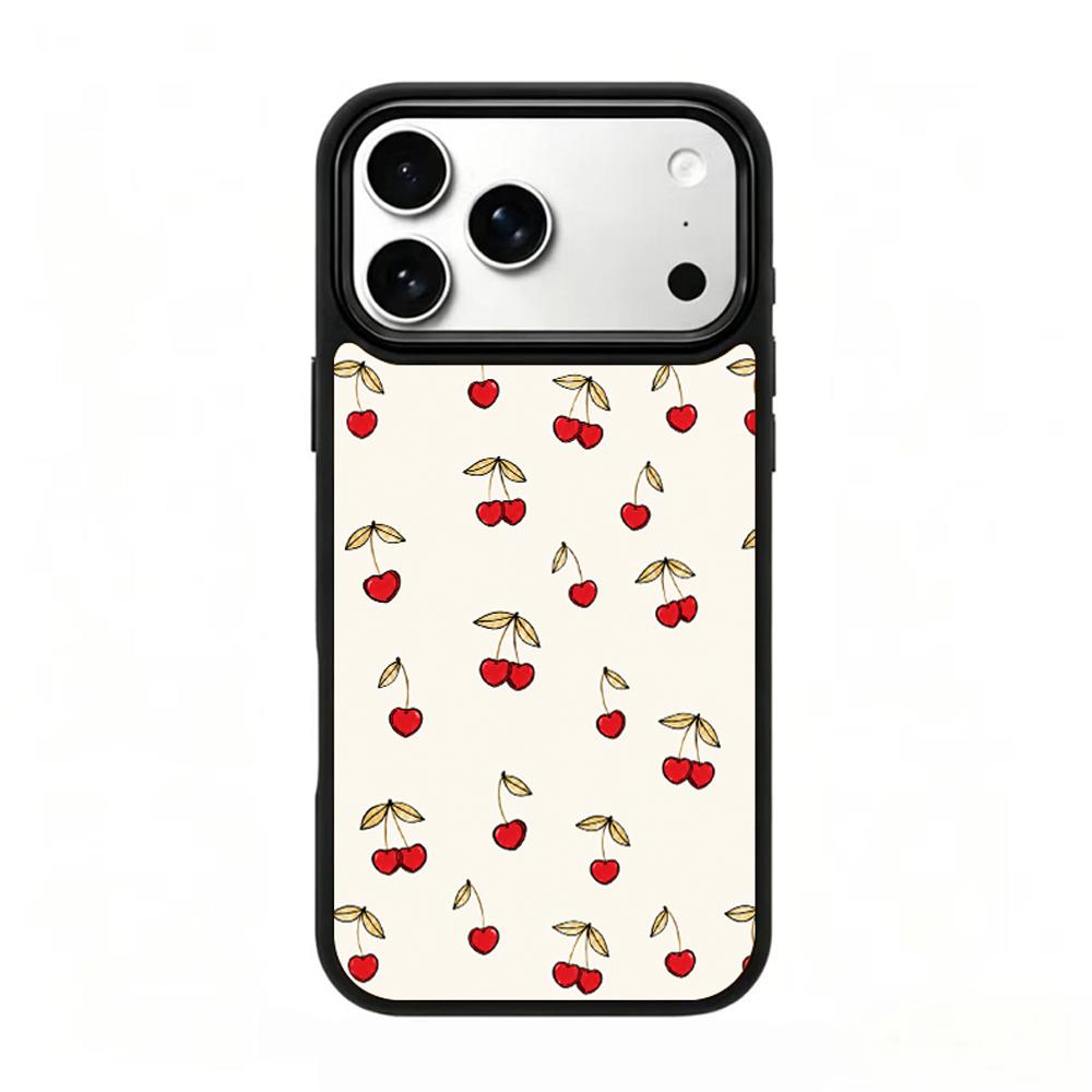 Compatible with iPhone 18 Pro Max & 17 Pro Max Gold Series PC Silicone Magnetic Phone Case - Golden Cherry Blossom