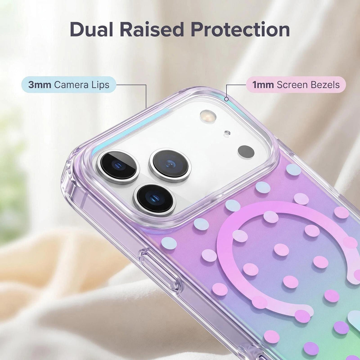 Compatible with iPhone 18 Pro Max Gilded Star River Series Magnetic Phone Case - Purple
