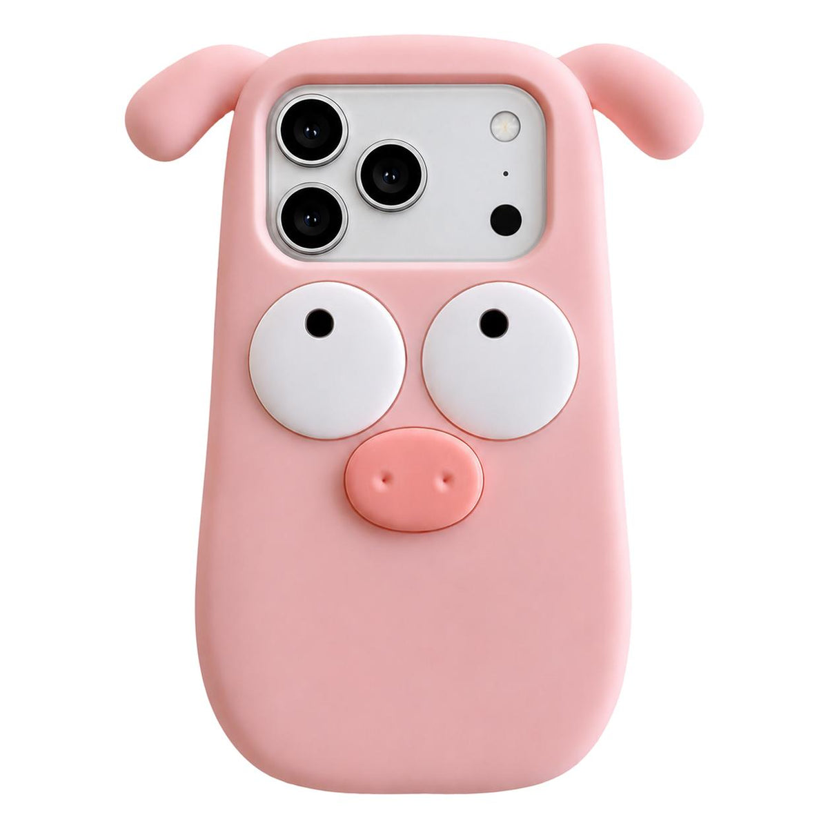 Compatible with iPhone 18 Pro Max & 17 Pro Max Cute Little Pig Silicone Phone Case
