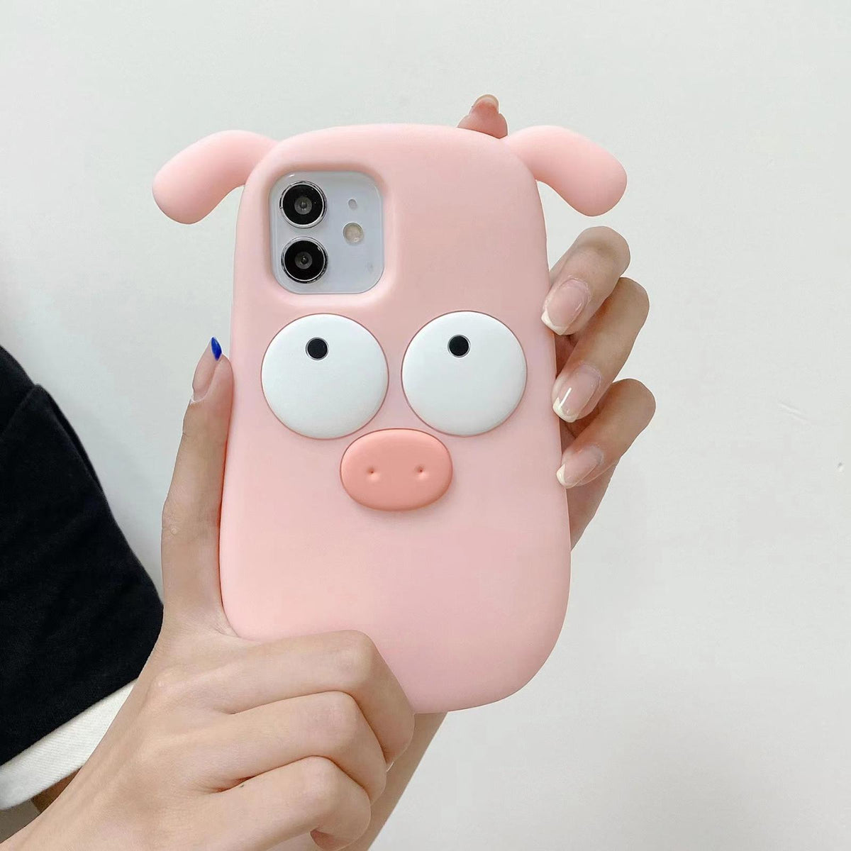 Compatible with iPhone 18 Pro Max & 17 Pro Max Cute Little Pig Silicone Phone Case