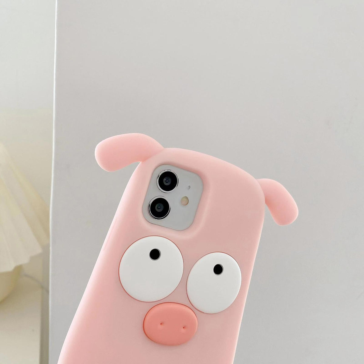 Compatible with iPhone 18 Pro Max & 17 Pro Max Cute Little Pig Silicone Phone Case