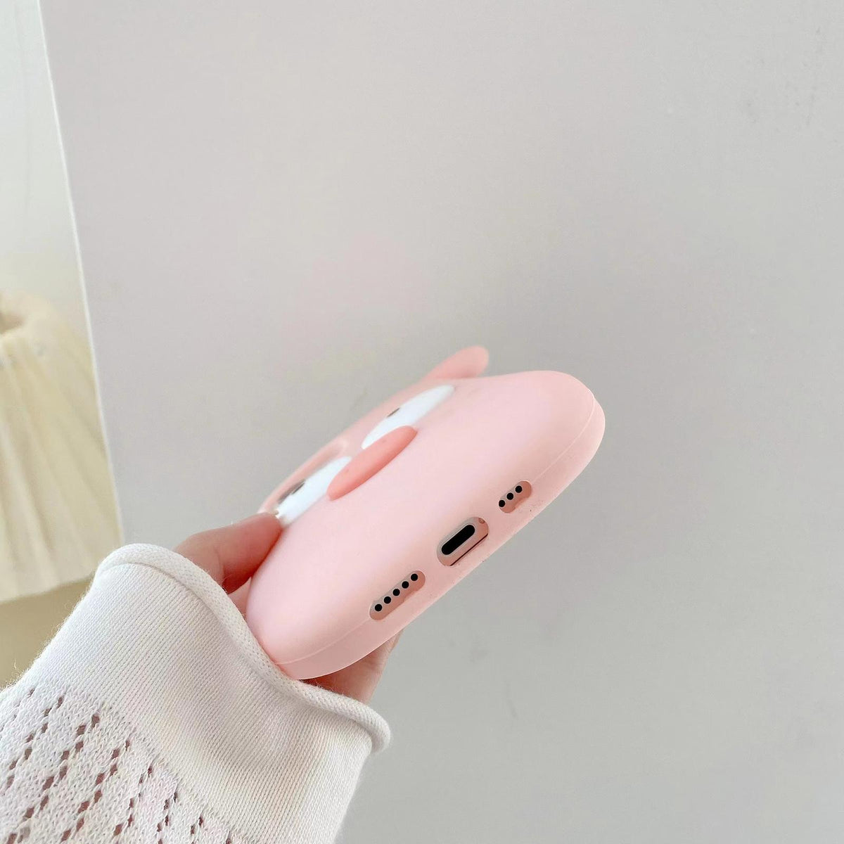 Compatible with iPhone 18 Pro Max & 17 Pro Max Cute Little Pig Silicone Phone Case