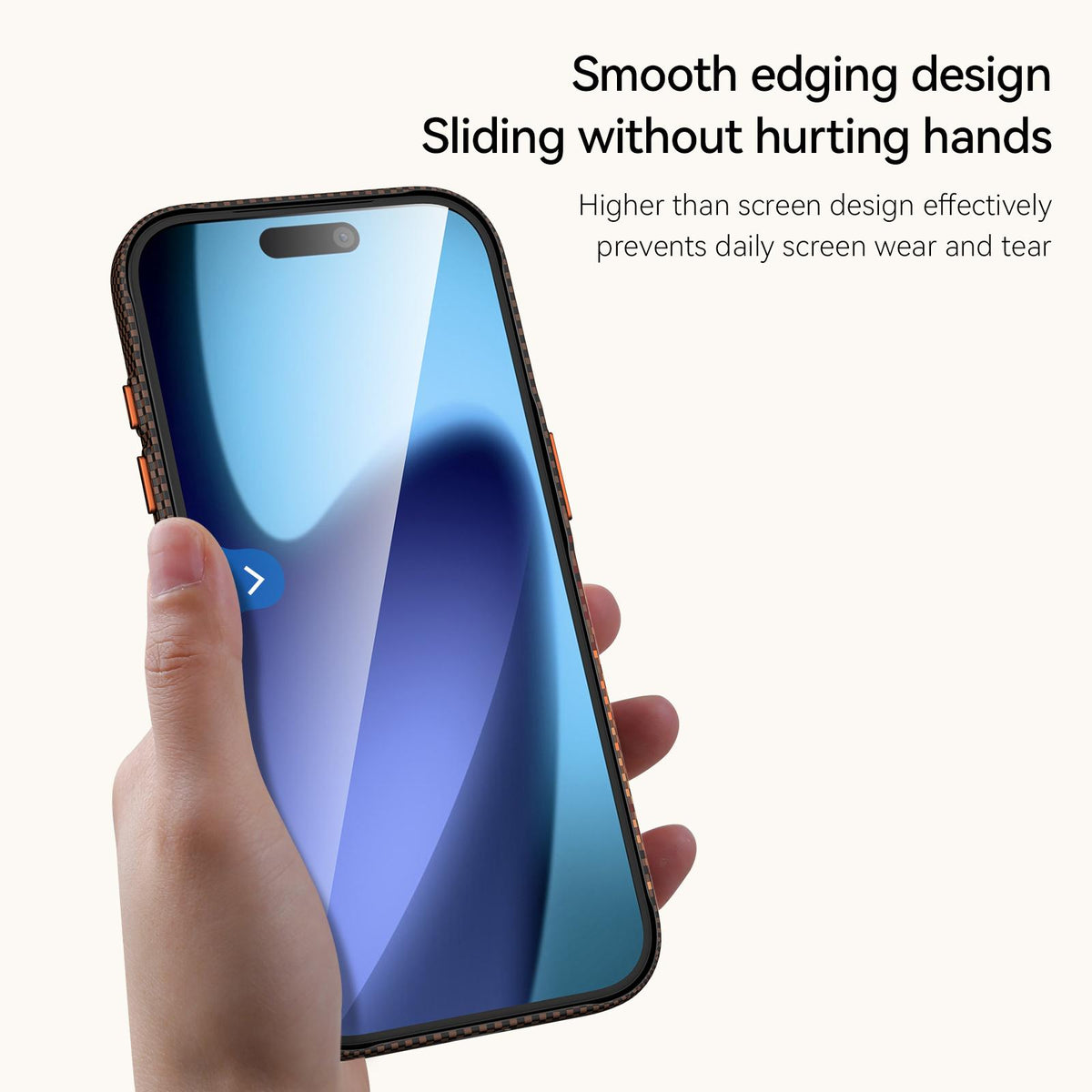 Compatible with iPhone 18 Pro SULADA Kevlar Woven Texture Magnetic Leather Phone Case - Blue