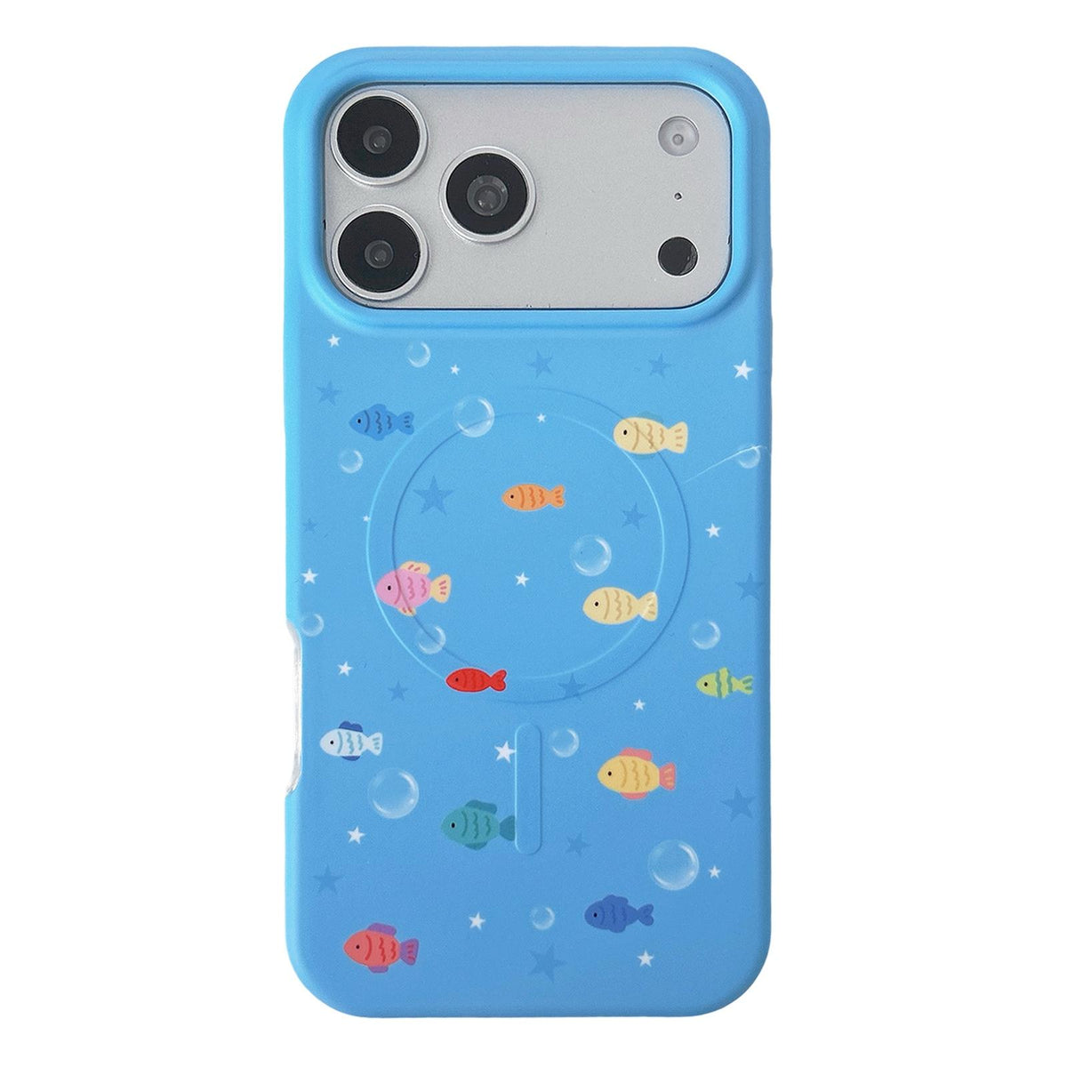 Compatible with iPhone 18 Pro Max & 17 Pro Max Graffiti Pattern 2 in 1 PC Dual-Layer TPU Phone Case - Colorful Little Fish