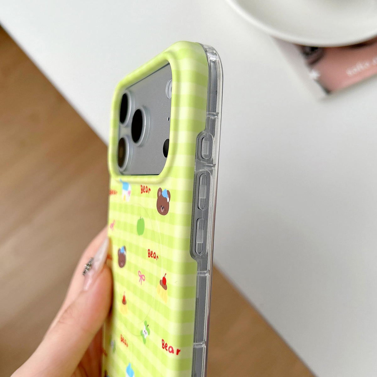 Compatible with iPhone 18 Pro Max & 17 Pro Max Graffiti Pattern 2 in 1 PC Dual-Layer TPU Phone Case - Irregular Clock
