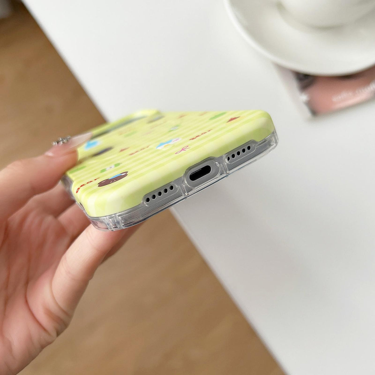 Compatible with iPhone 18 Pro Max & 17 Pro Max Graffiti Pattern 2 in 1 PC Dual-Layer TPU Phone Case - Line Dog