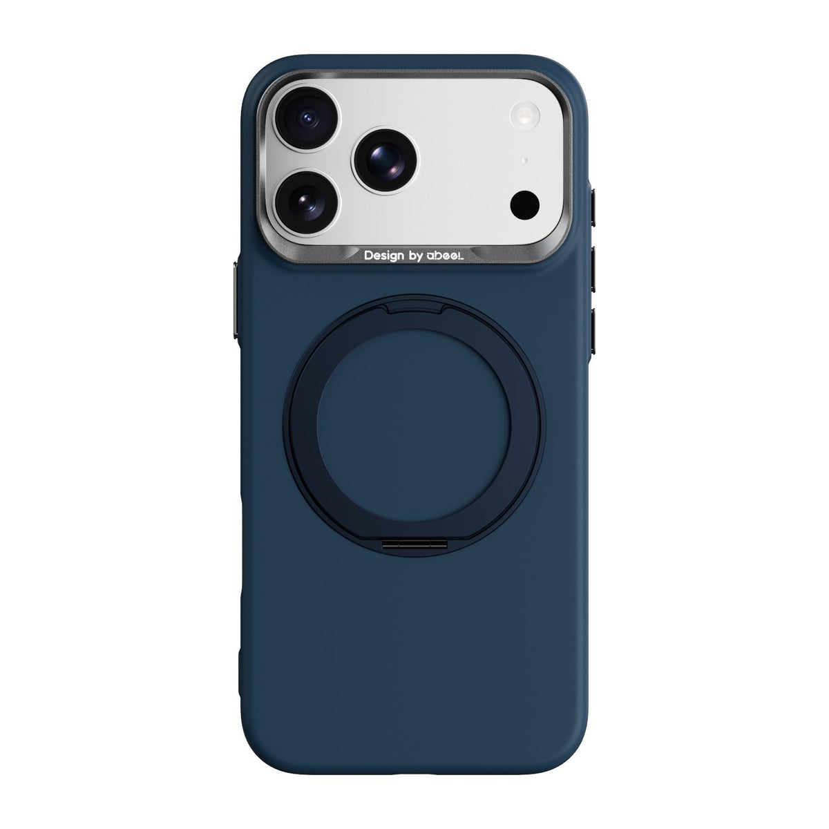 Compatible with iPhone 18 Pro Max ABEEL Lightweight Zero Skin Feel Magnetic PC Phone Case with Holder - Blue