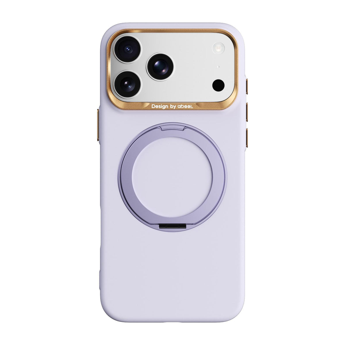 Compatible with iPhone 18 Pro Max ABEEL Lightweight Zero Skin Feel Magnetic PC Phone Case with Holder - Lilac Purple