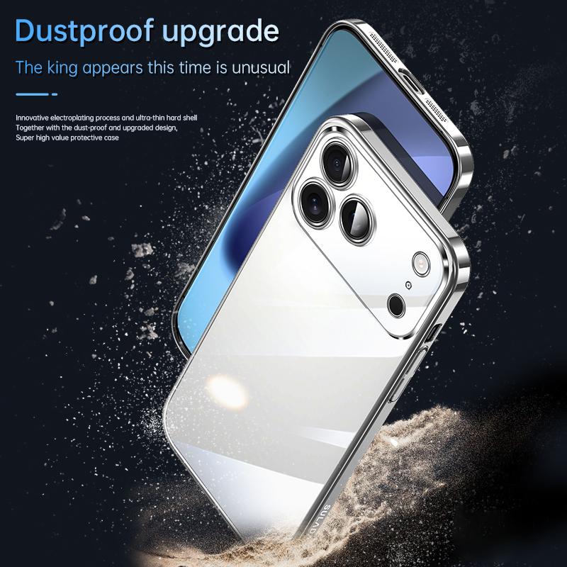 Compatible with iPhone 18 Pro Max SULADA JINGJIA Series Lens Protector Hard PC Phone Case - Orange