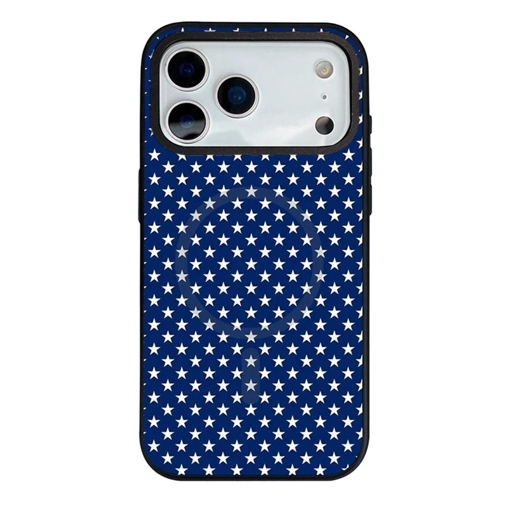 Compatible with iPhone 18 Pro Max & 17 Pro Max Star Cross Detachable Dual Magnetic PC Dual-Layer TPU Phone Case - Star
