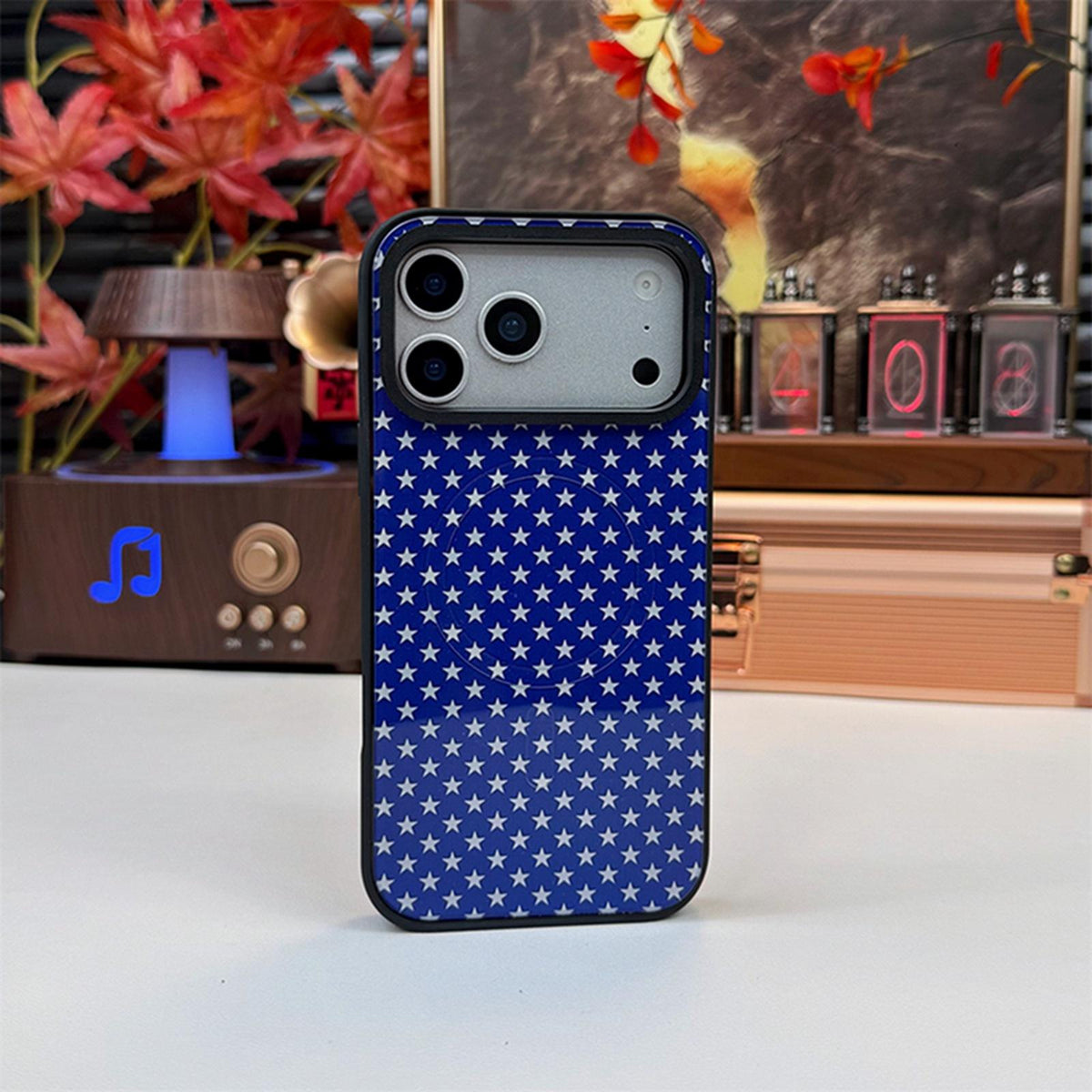 Compatible with iPhone 18 Pro Max & 17 Pro Max Star Cross Detachable Dual Magnetic PC Dual-Layer TPU Phone Case - Star