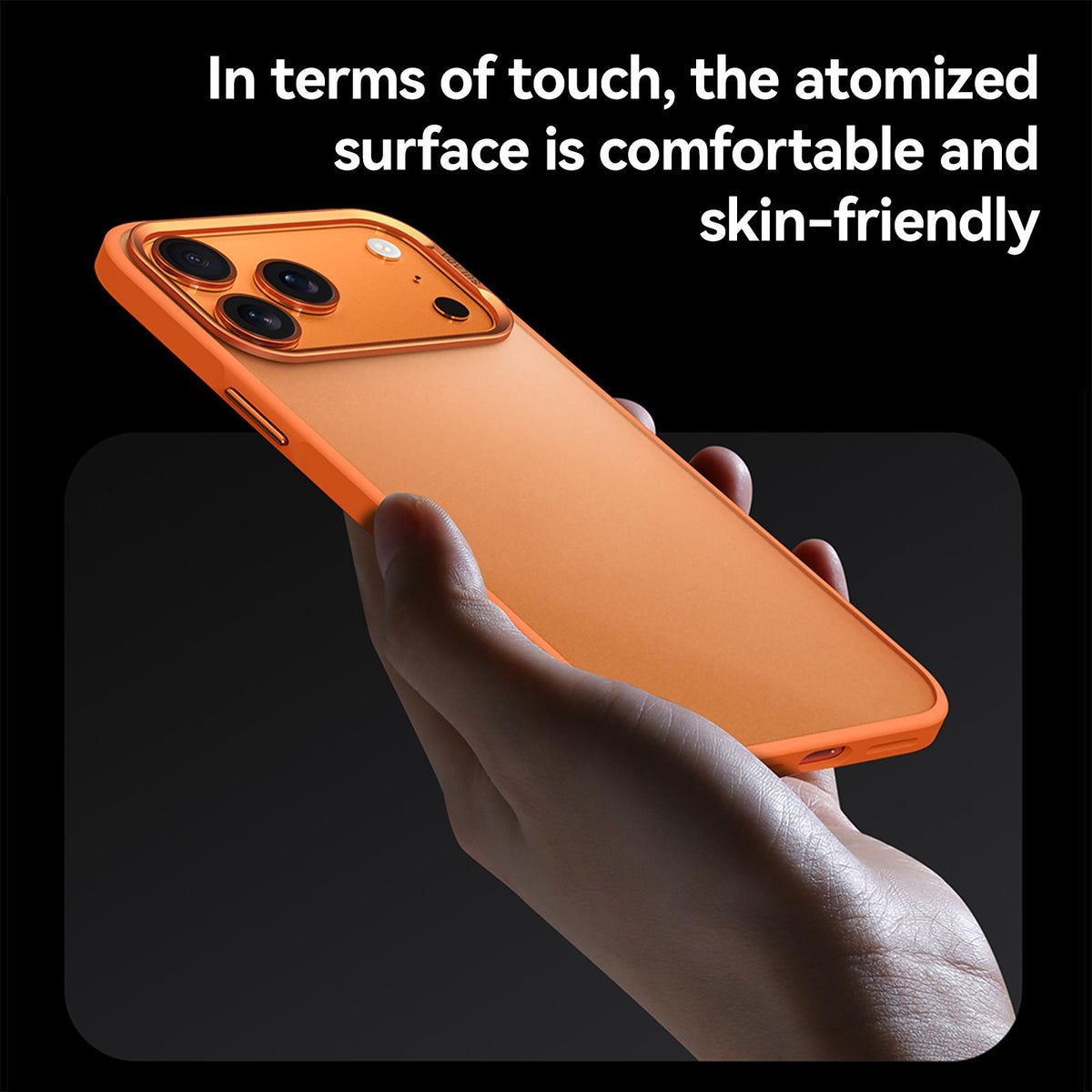 Compatible with iPhone 18 Pro Max SULADA Skin Feel Matte Shockproof Phone Case - Black
