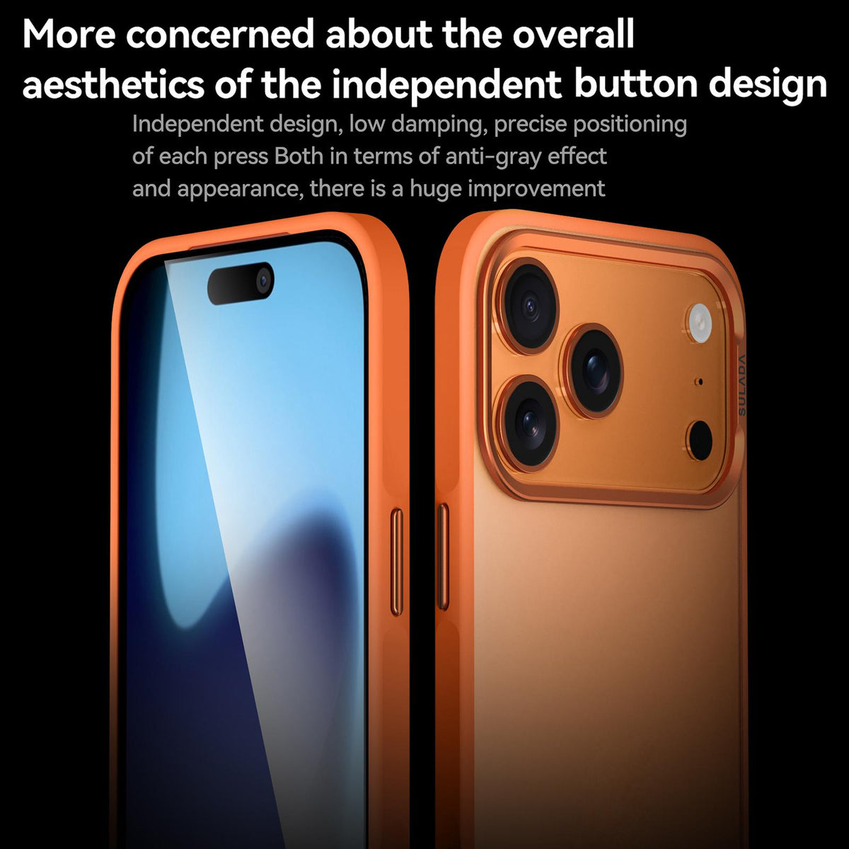 Compatible with iPhone 18 Pro Max SULADA Skin Feel Matte Shockproof Phone Case - Blue