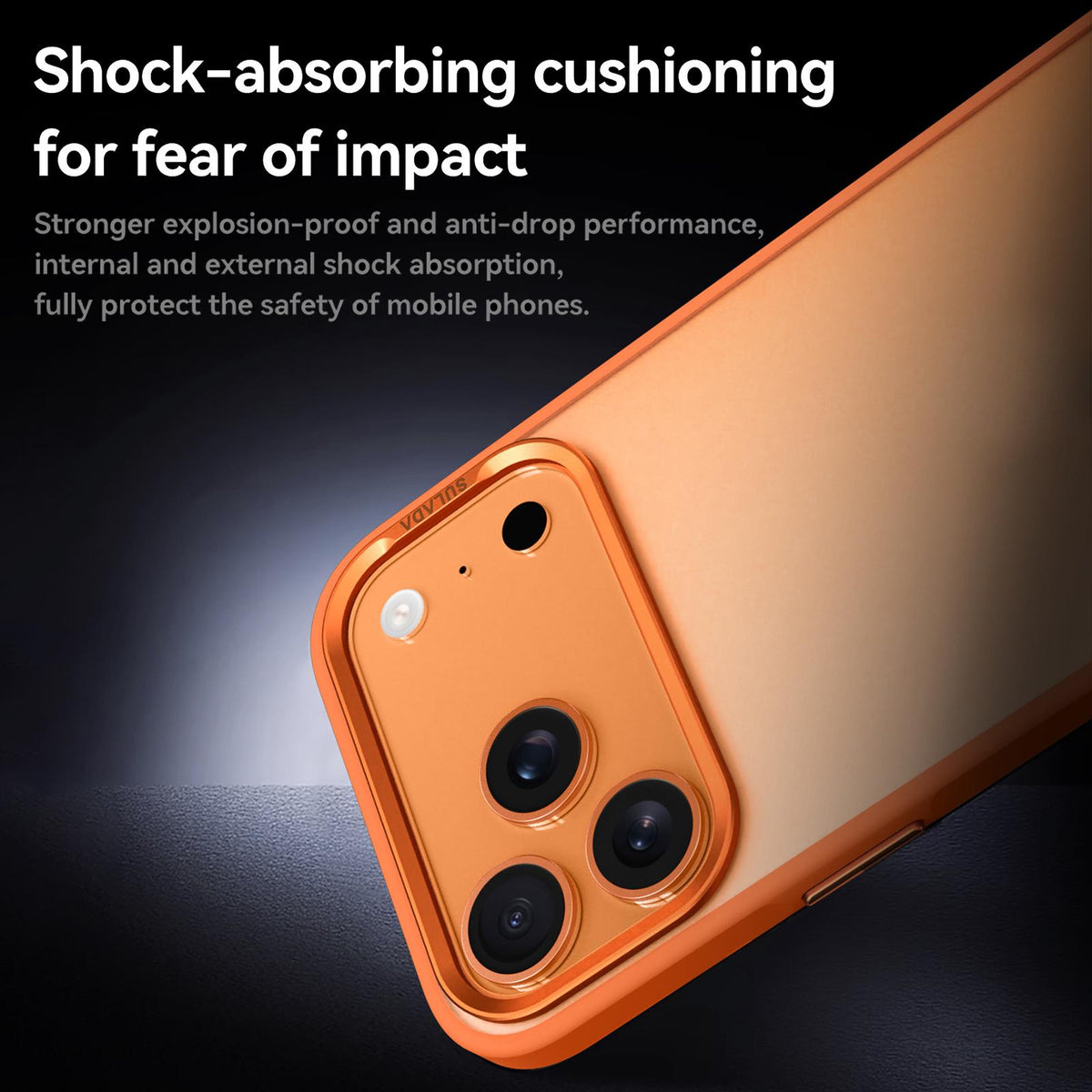Compatible with iPhone 18 Pro SULADA Skin Feel Matte Shockproof Phone Case - Blue