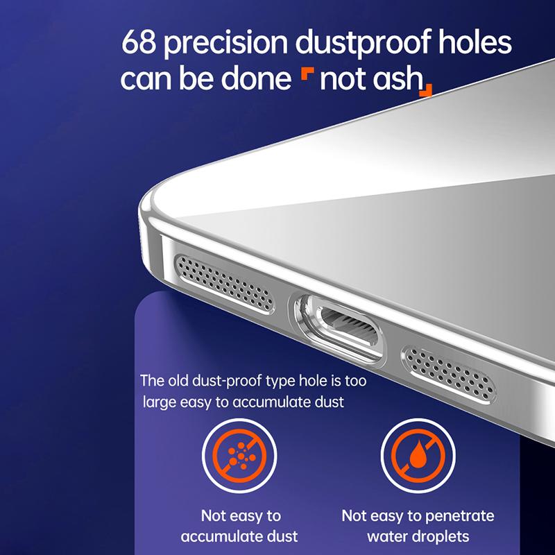Compatible with iPhone 18 Pro SULADA Shine Through Series Plating TPU Transparent Phone Case - Silver