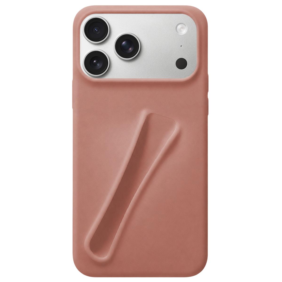 Compatible with iPhone 18 Pro & 17 Pro Lipstick Silicone 3D Phone Case - Milk Tea