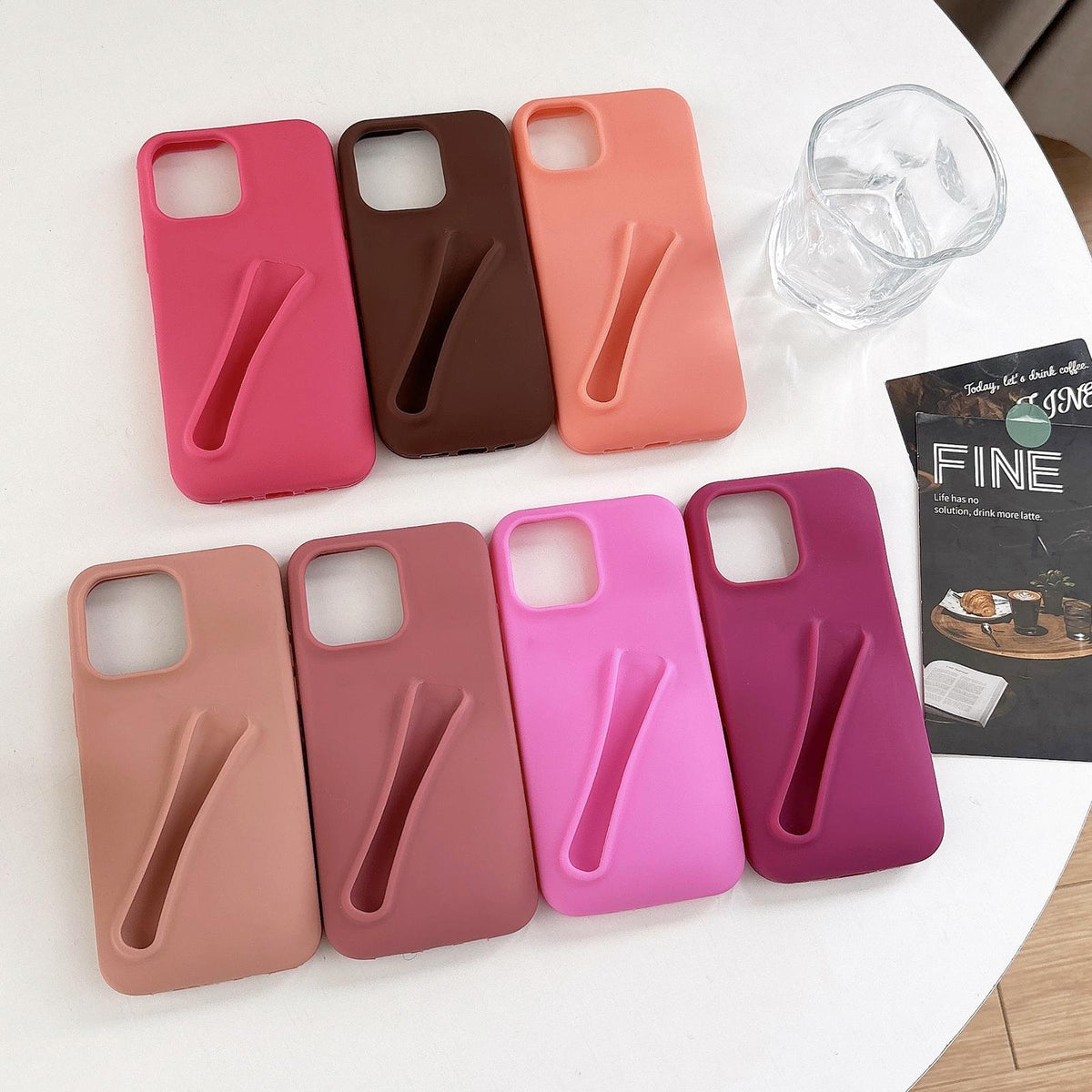 Compatible with iPhone 18 Pro Max & 17 Pro Max Lipstick Silicone 3D Phone Case - Red