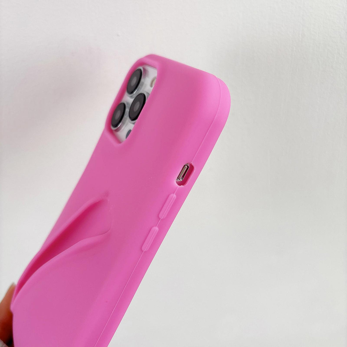 Compatible with iPhone 18 Pro Max & 17 Pro Max Lipstick Silicone 3D Phone Case - Red