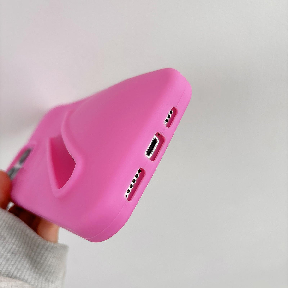 Compatible with iPhone 18 Pro Max & 17 Pro Max Lipstick Silicone 3D Phone Case - Red