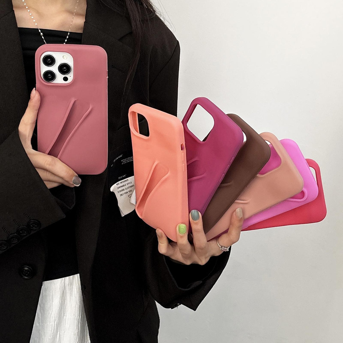 Compatible with iPhone 18 Pro Max & 17 Pro Max Lipstick Silicone 3D Phone Case - Red