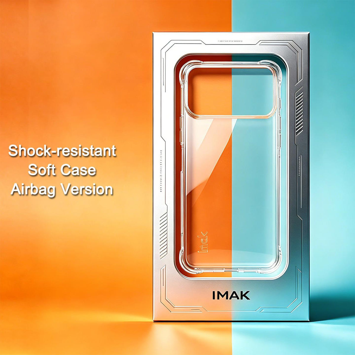 Compatible with iPhone 18 Pro Max imak Shockproof Airbag TPU Phone Case - Transparent