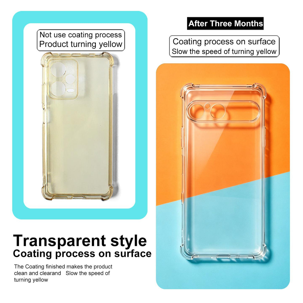 Compatible with iPhone 18 Pro Max imak Shockproof Airbag TPU Phone Case - Transparent