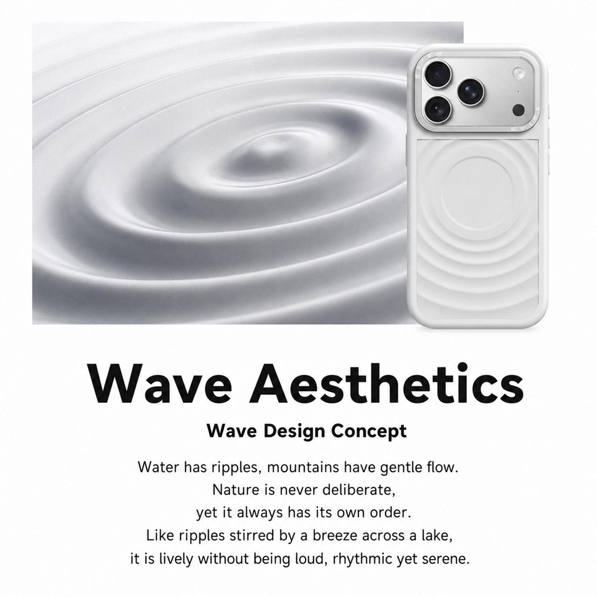 Compatible with iPhone 18 Pro Liquid Silicone Frame Dual-Layer Ripple Back Panel Magnetic Phone Case - Orange