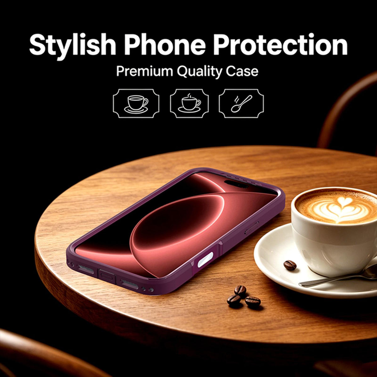 Compatible with iPhone 18 Pro Silicone Magnetic Anti-drop Protective Phone Case - Wine