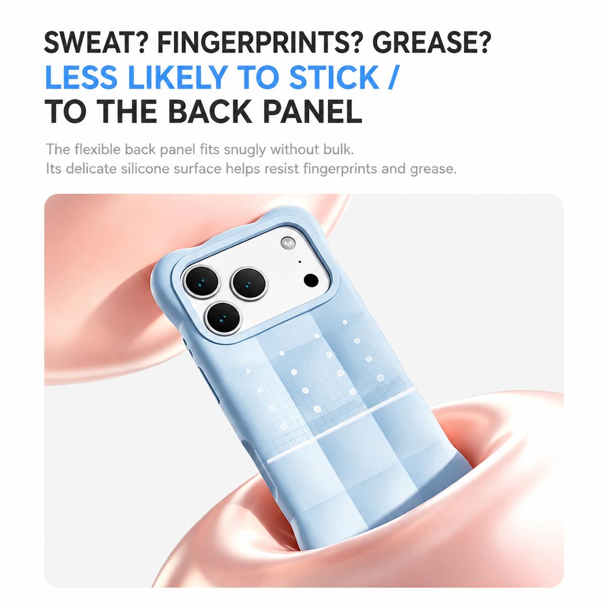 Compatible with iPhone 18 Pro Max Cloud Liquid Silicone Phone Case - White