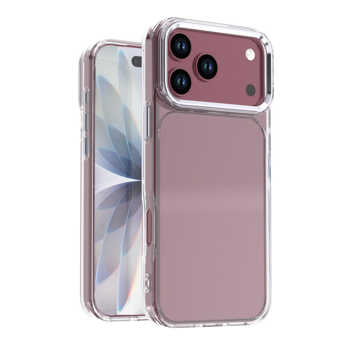 Compatible with iPhone 18 Pro Shine High Transparency Acrylic Phone Case - White