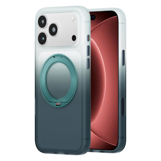 Compatible with iPhone 18 Pro Max Twilight Gradient 360 rotation Holder Magnetic Phone Case - Winter Compatible withest