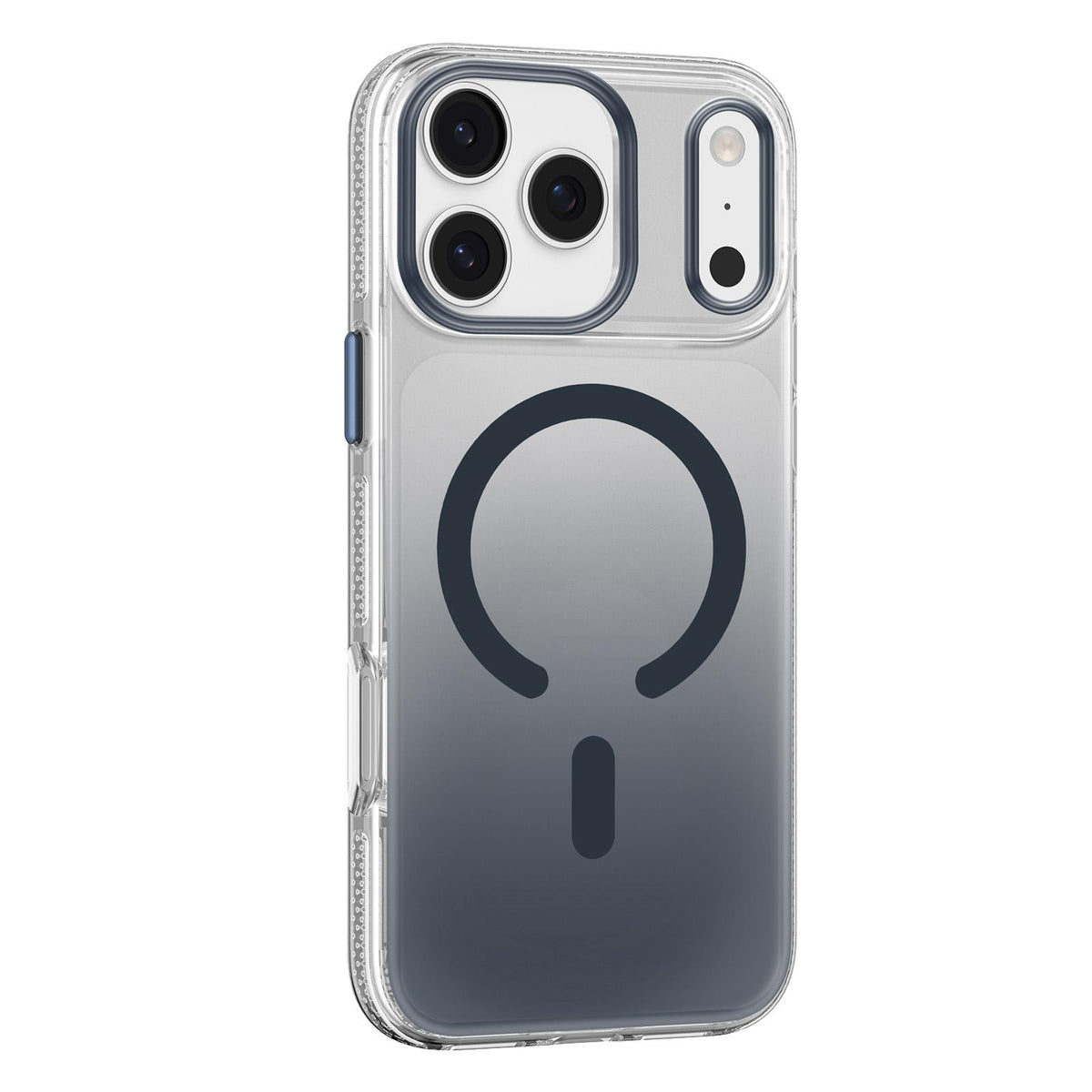 Compatible with iPhone 18 Pro Max Mutural Ice Series MagSafe Gradient Matte PC Dual-Layer TPU Phone Case - Dark Blue