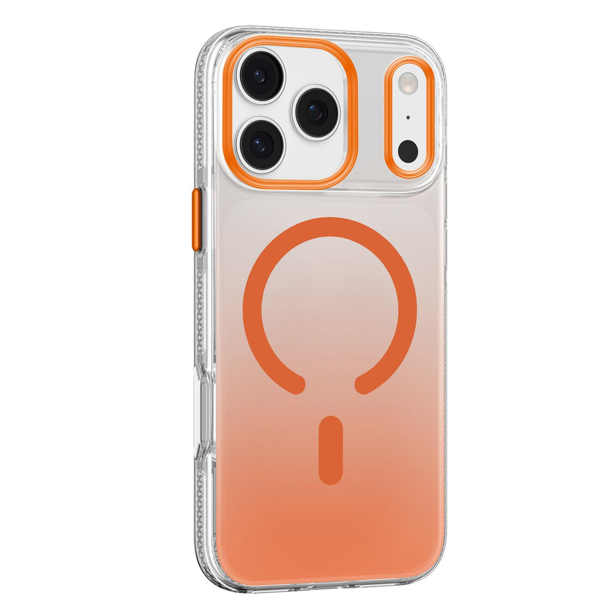 Compatible with iPhone 18 Pro Mutural Ice Series MagSafe Gradient Matte PC Dual-Layer TPU Phone Case - Orange