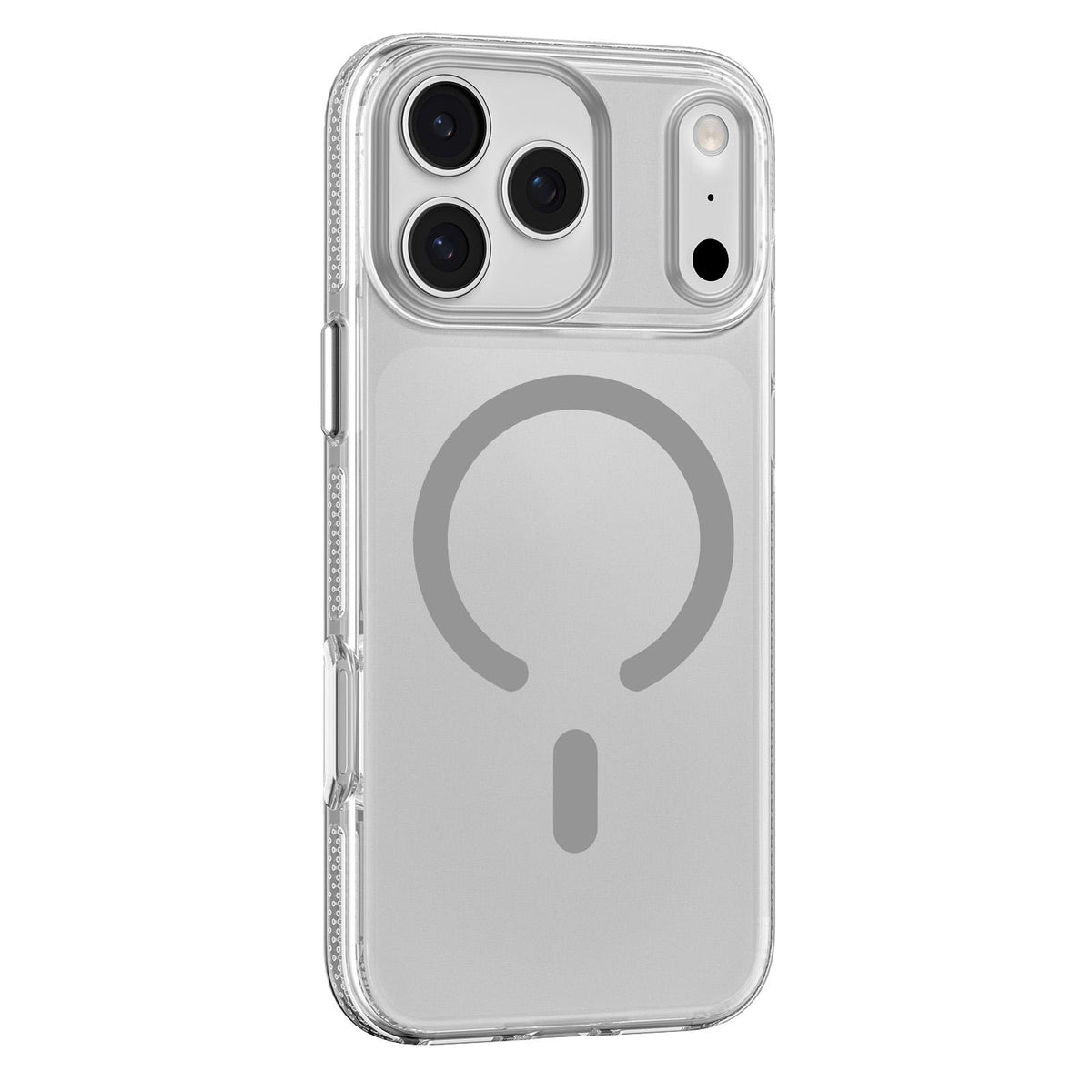 Compatible with iPhone 18 Pro Mutural Ice Series MagSafe Gradient Matte PC Dual-Layer TPU Phone Case - Silver