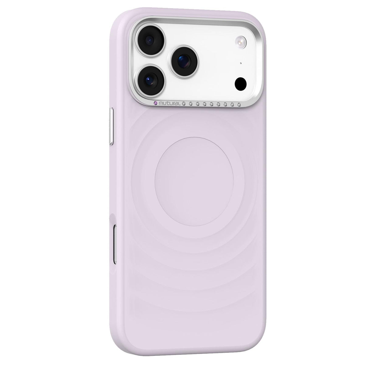 Compatible with iPhone 18 Pro Max Mutural Ripple Series Magnetic PC TPU Dual-Layer Phone Case - Purple