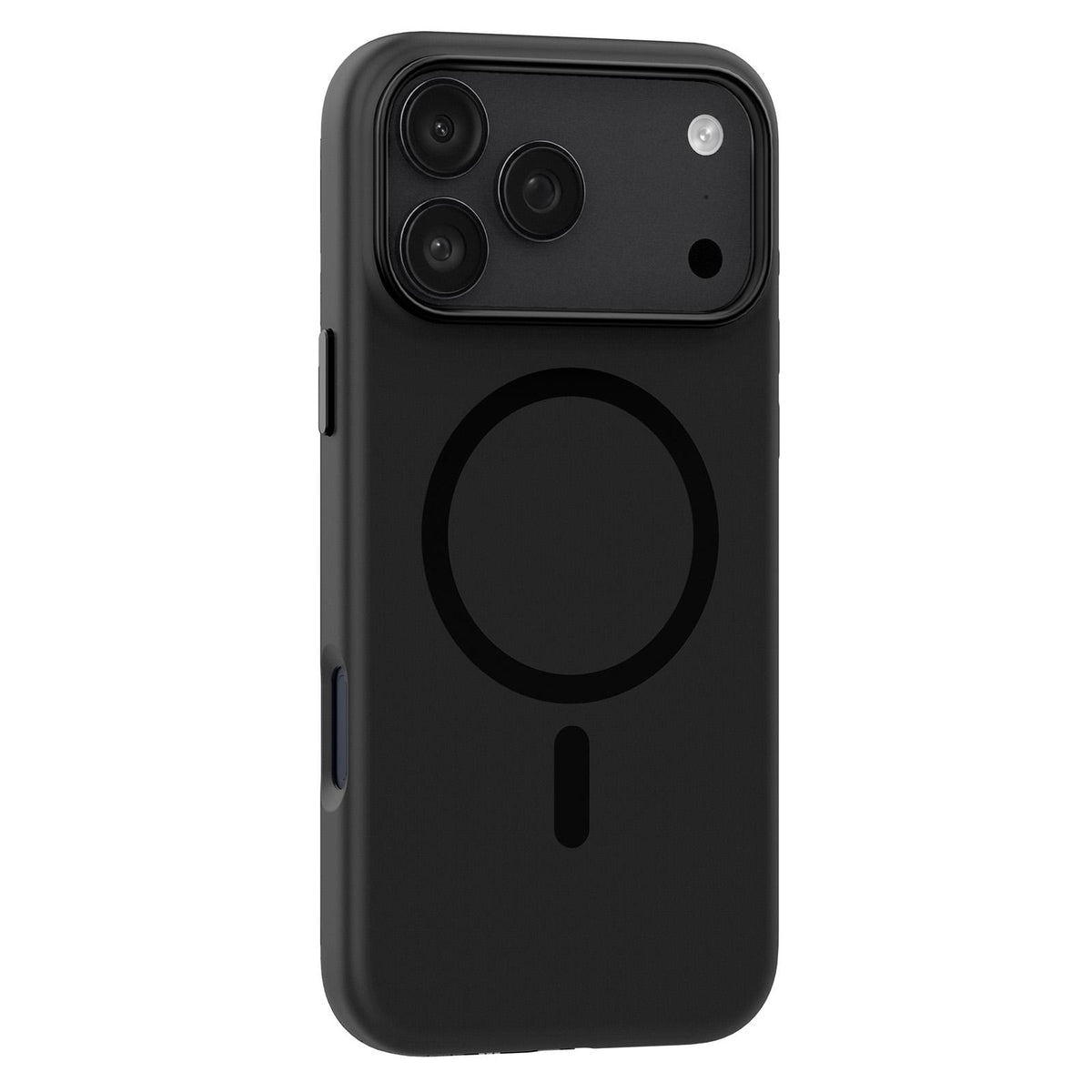 Compatible with iPhone 18 Pro Max Mutural Karen Series Liquid Silicone MagSafe Phone Case - Black