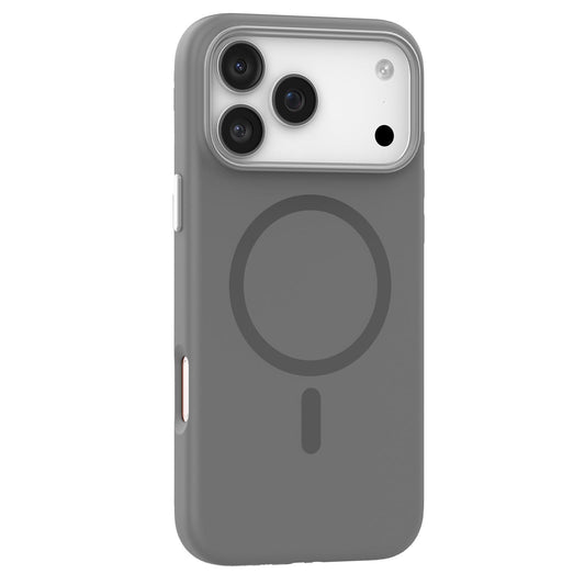 Compatible with iPhone 18 Pro Max Mutural Karen Series Liquid Silicone MagSafe Phone Case - Grey